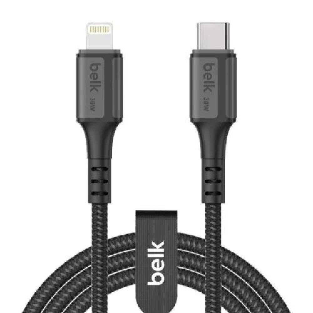 كيبل شاحن من شركة belk تايب سي آيفون 2 متر 30 w